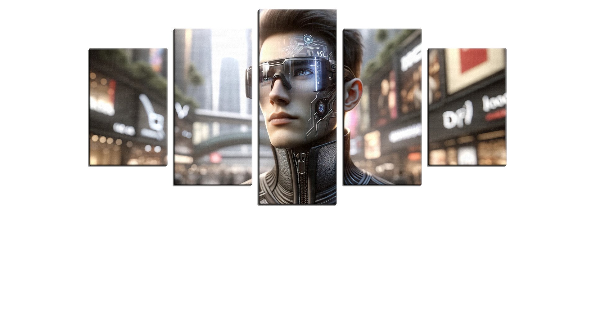 Person Wearing Multiple Augments
