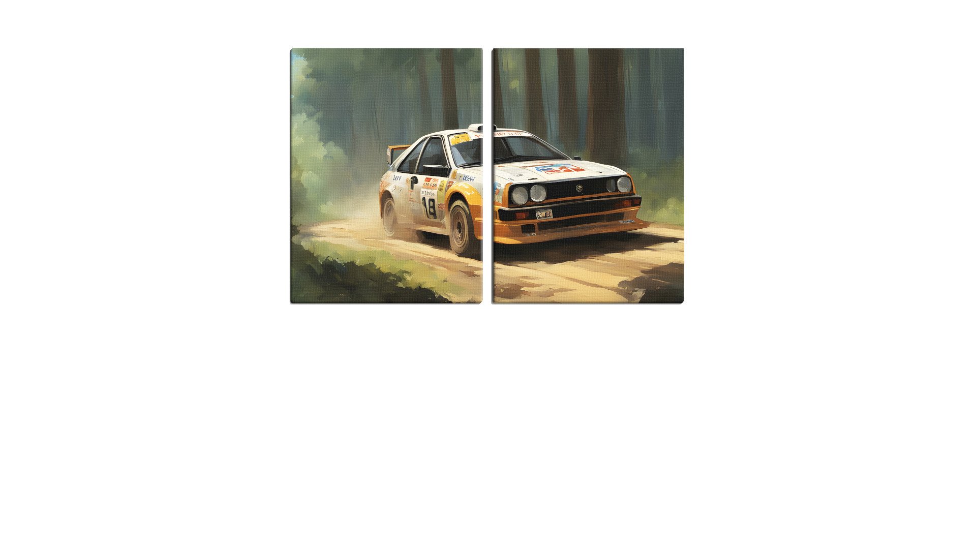 Yellow Off-Road Rally Car