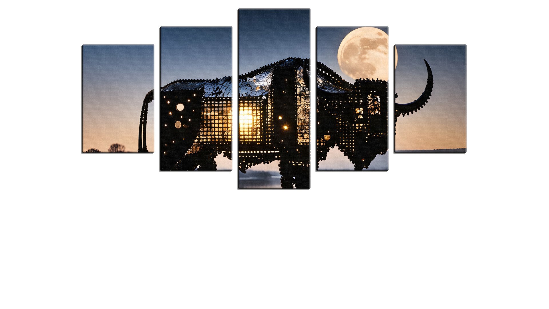 Steel Buffalo and The Moon