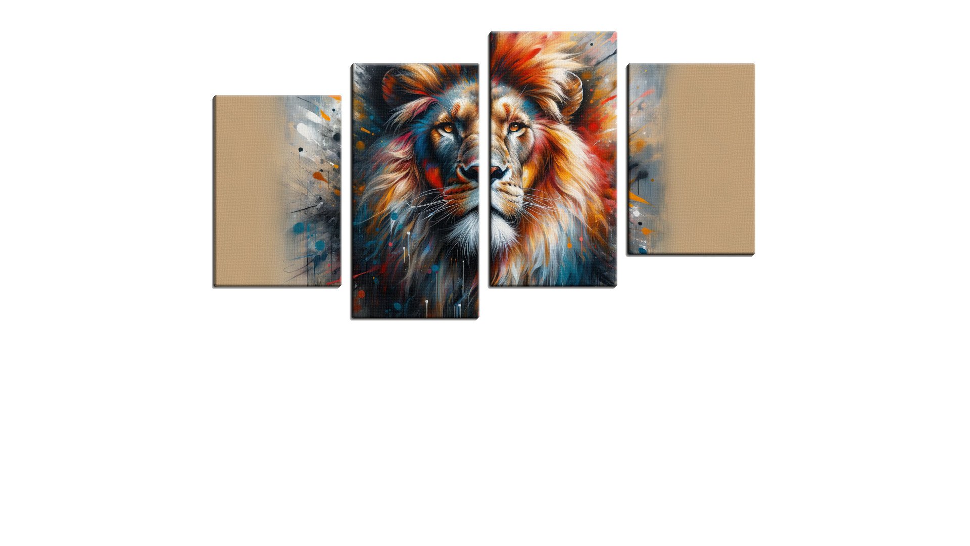 Striking Painting of a Lion