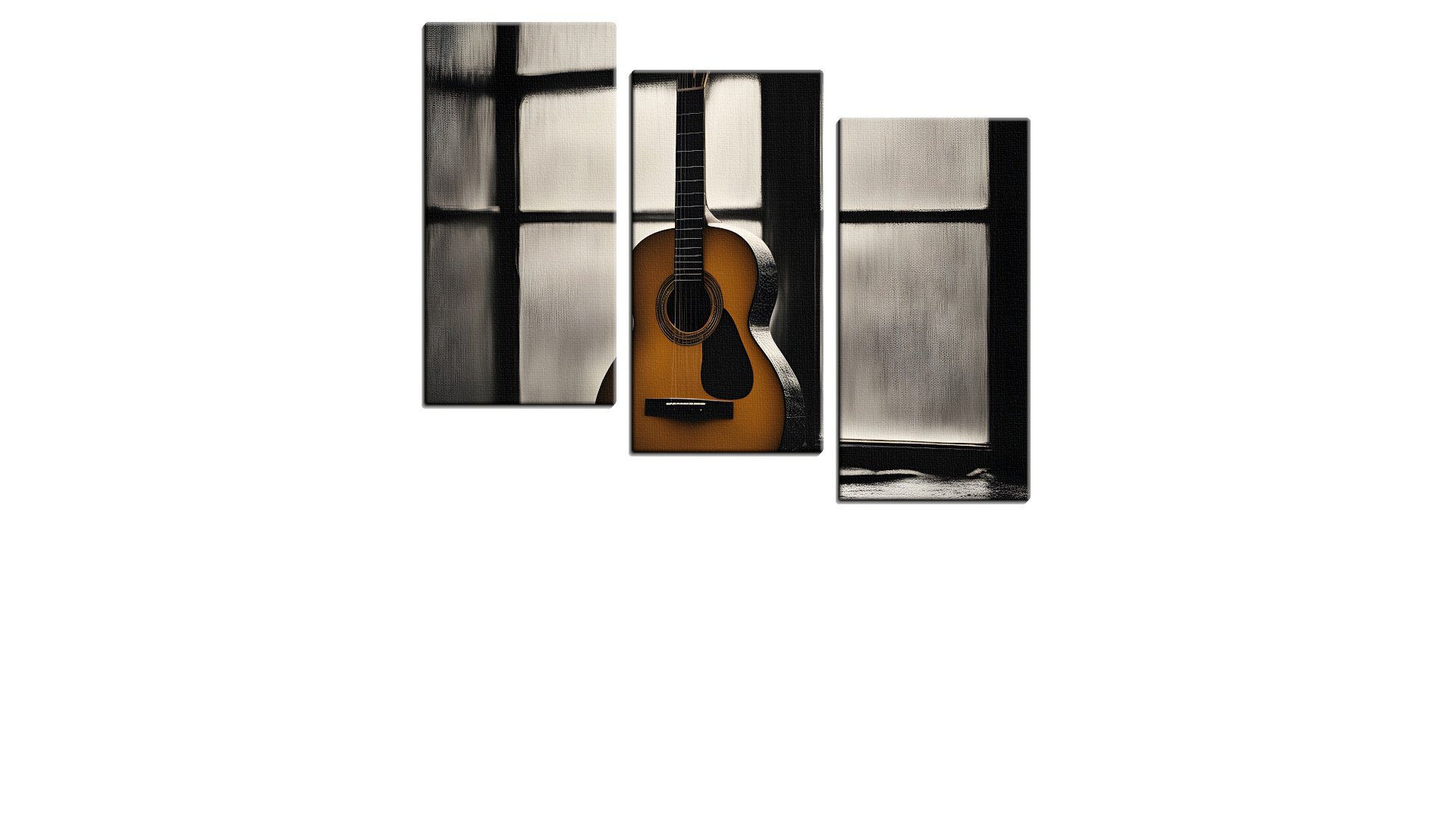 Lone Guitar waiting by the Window