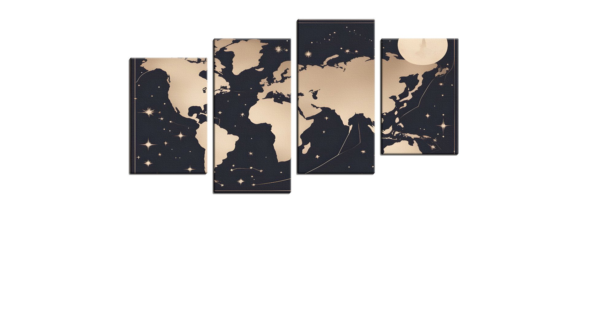 Steel Plate Version of our World Map
