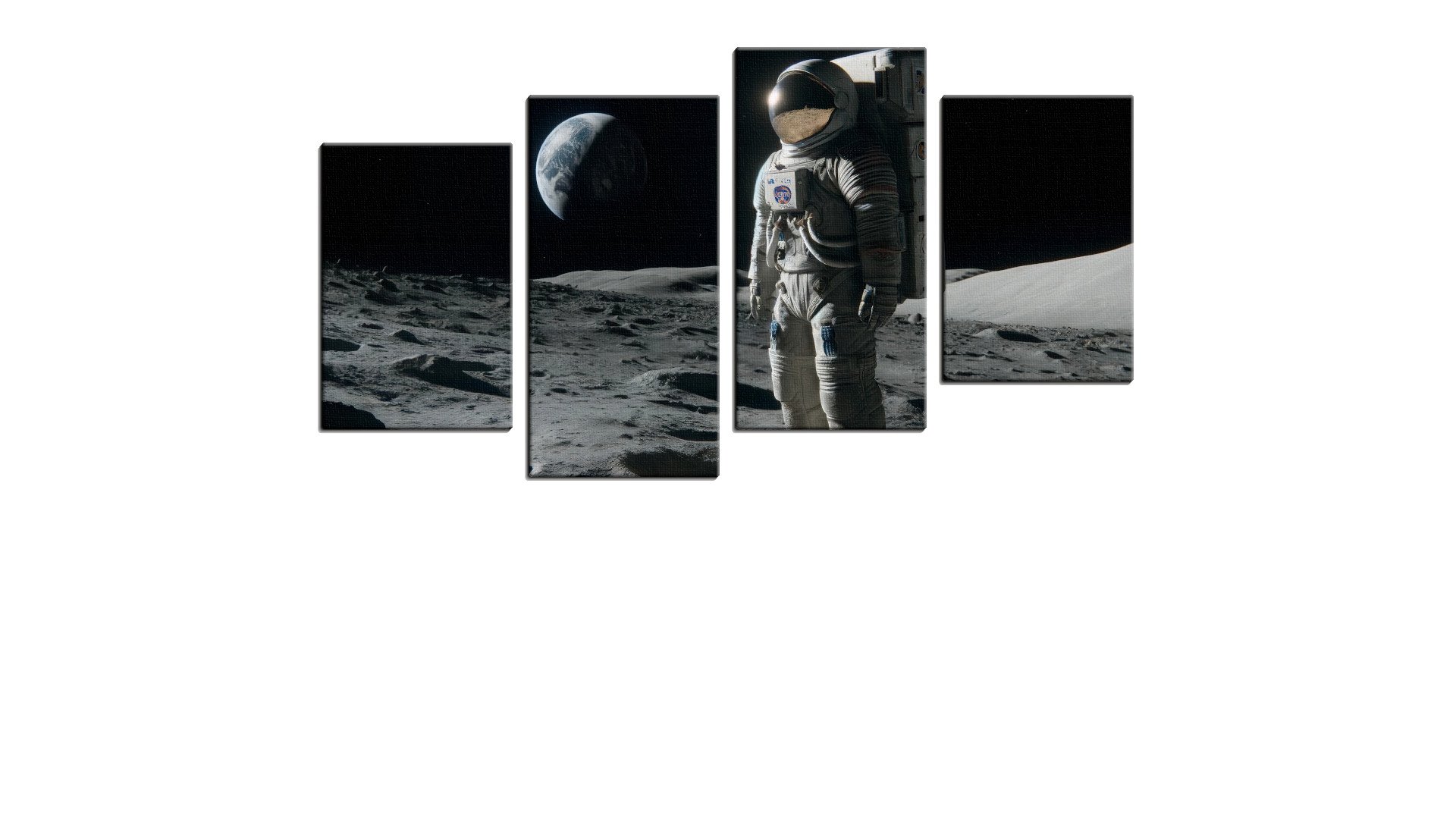 Lone Astronaut on the Moon