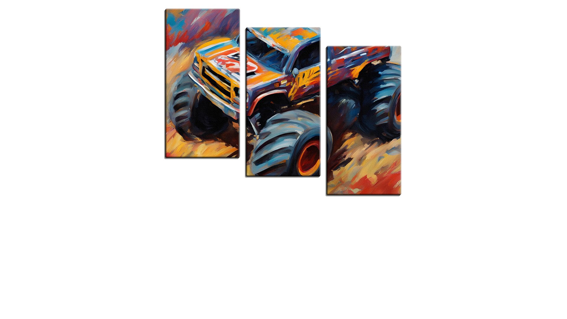 Colourful Artwork Monster Truck