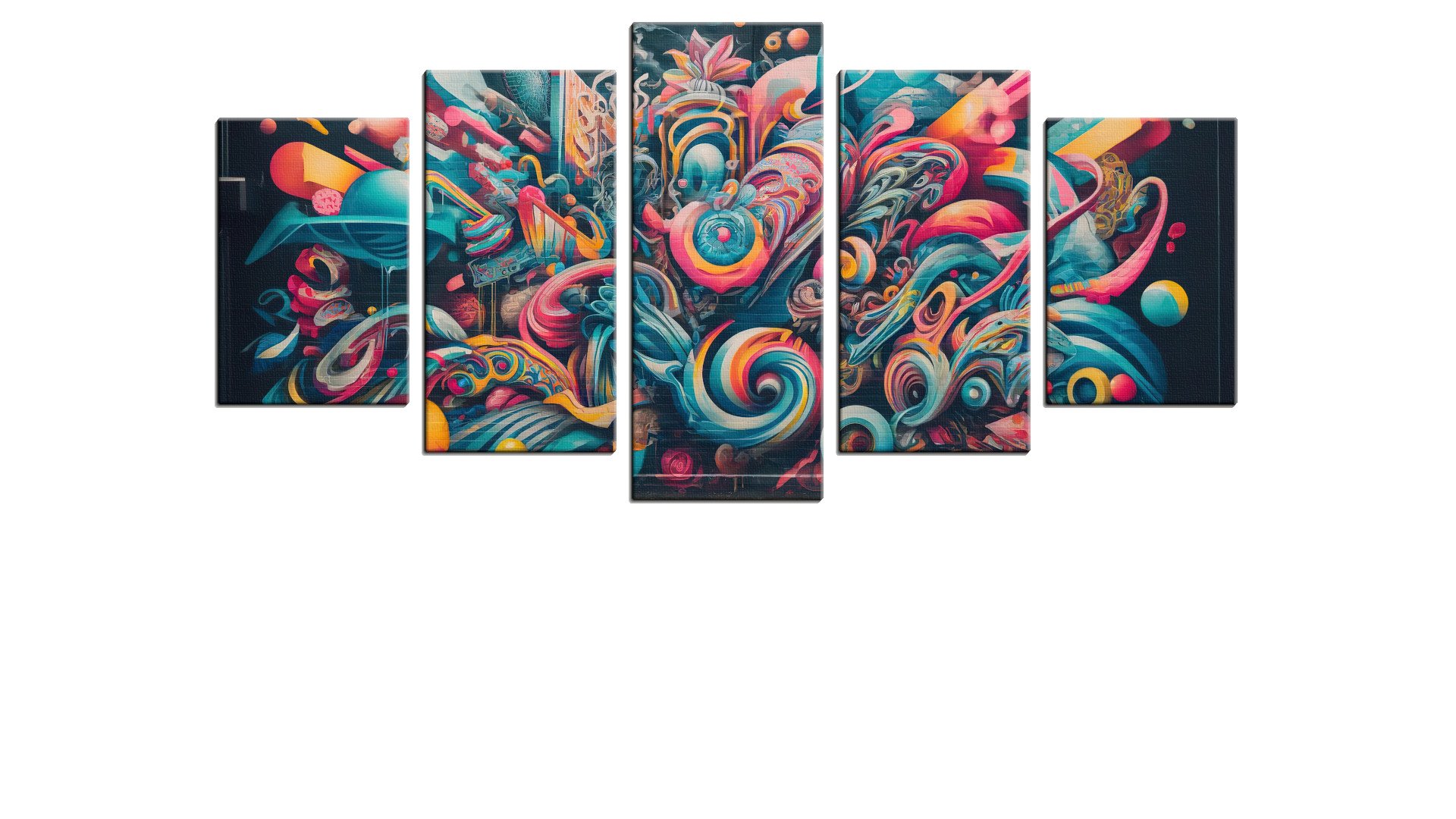 Colourful Swirl of Grafitti Art