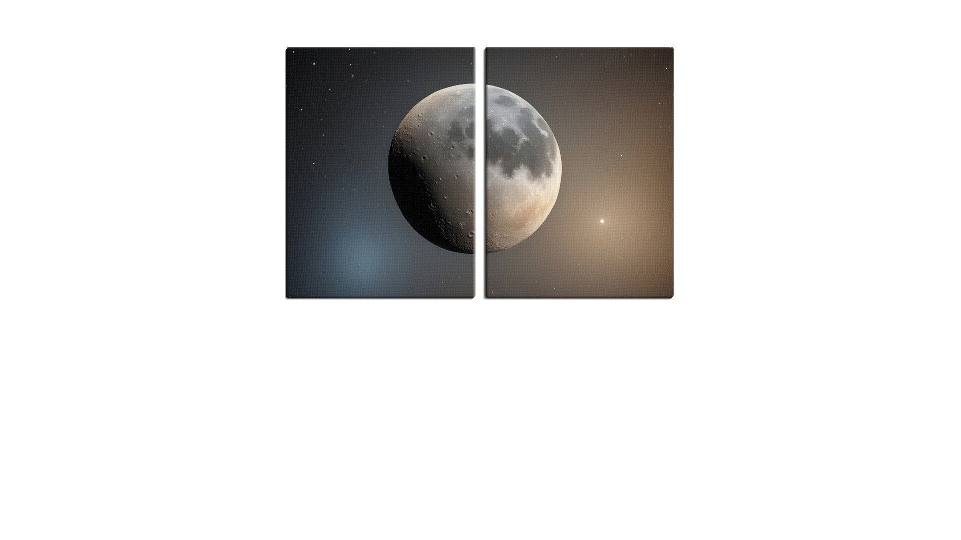 Lone Shot of the Moon on a Clear Night