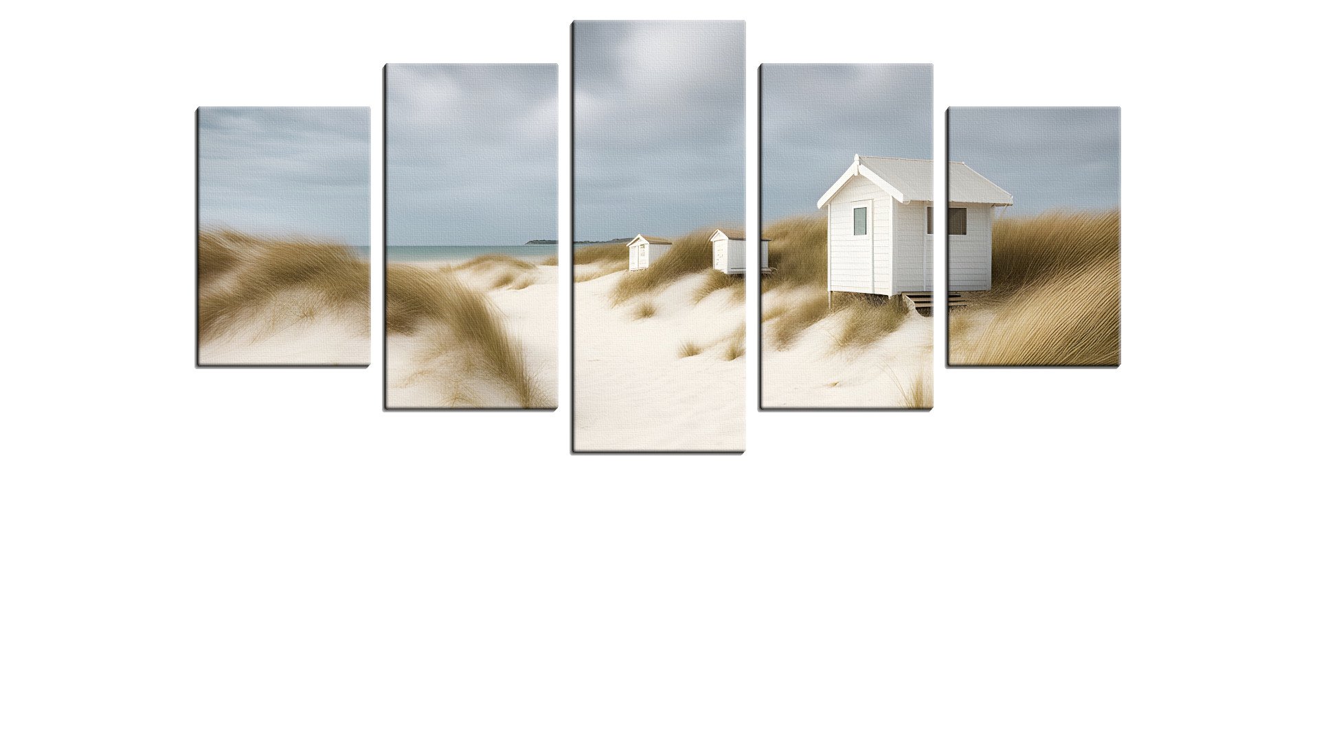 White Beach, Grass and Beach Huts