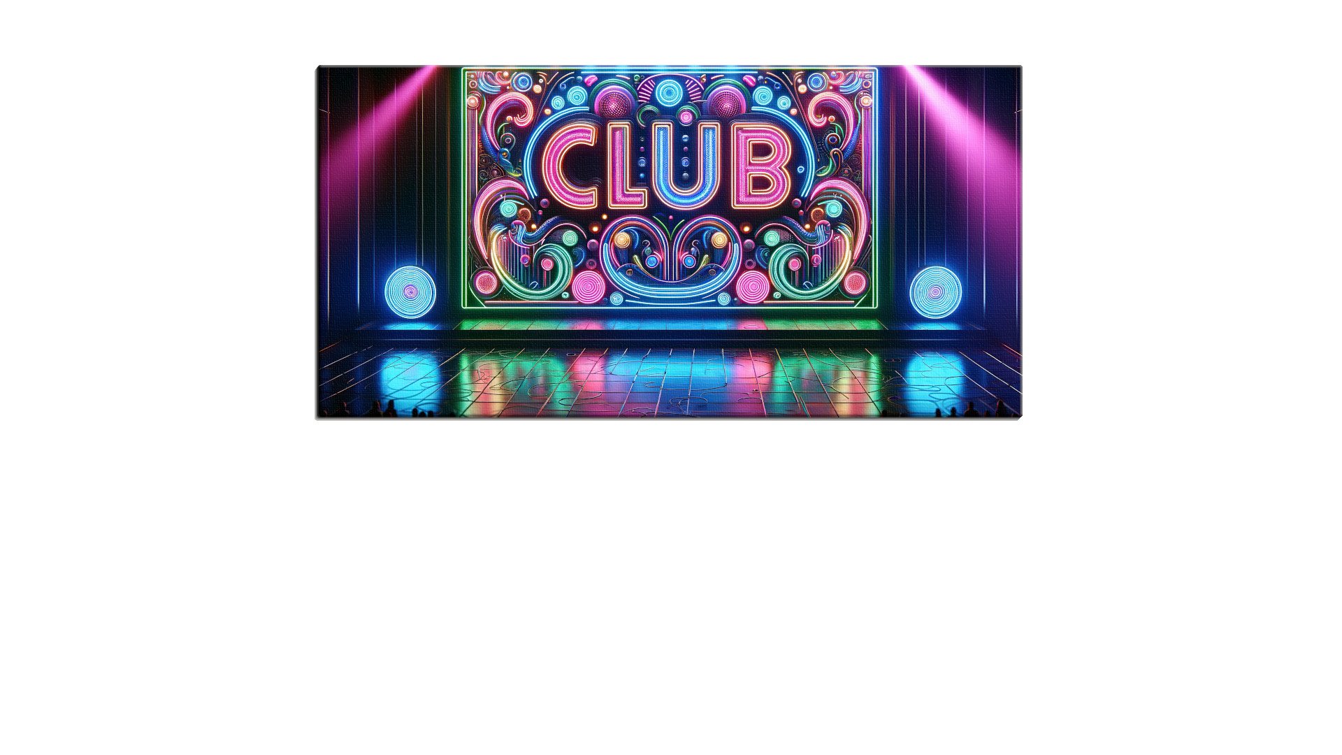 Large Neon Club Opening