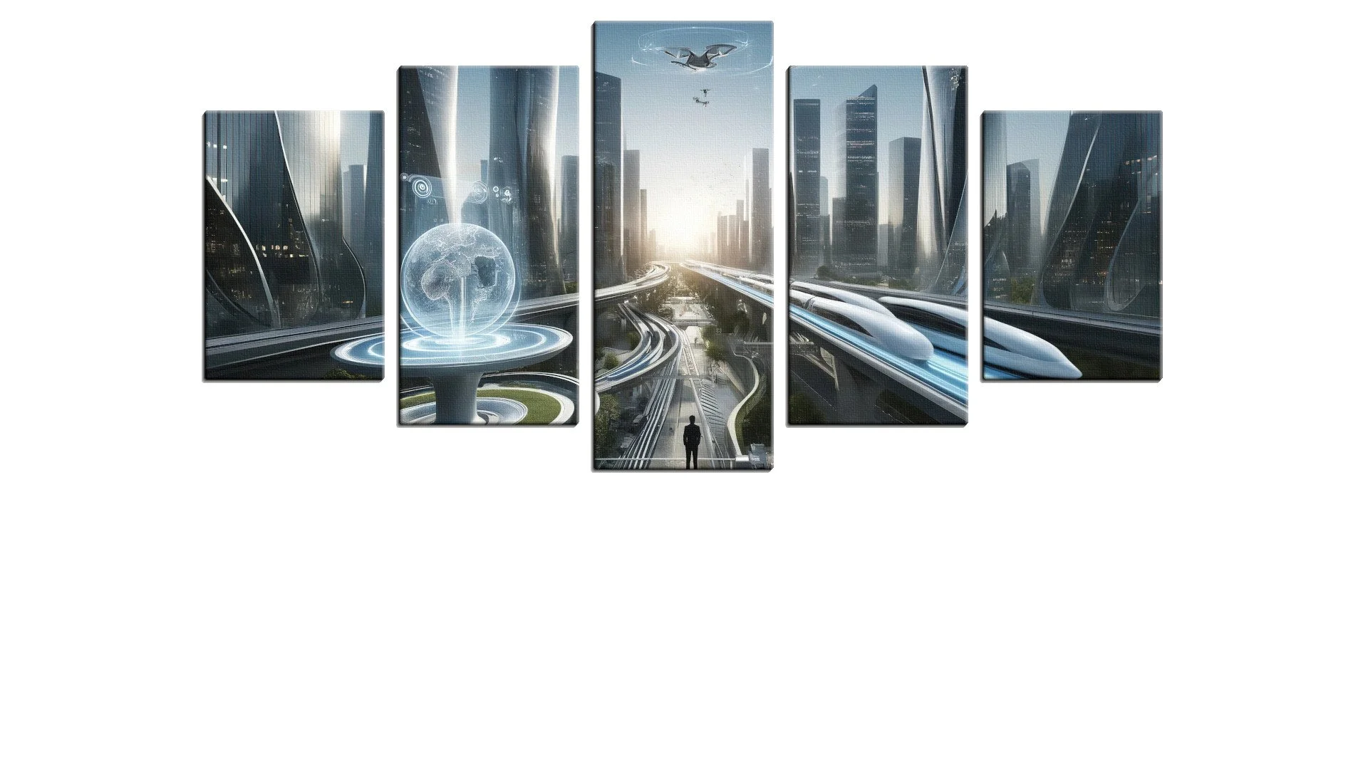 Lone Glimpse of a City of the Future