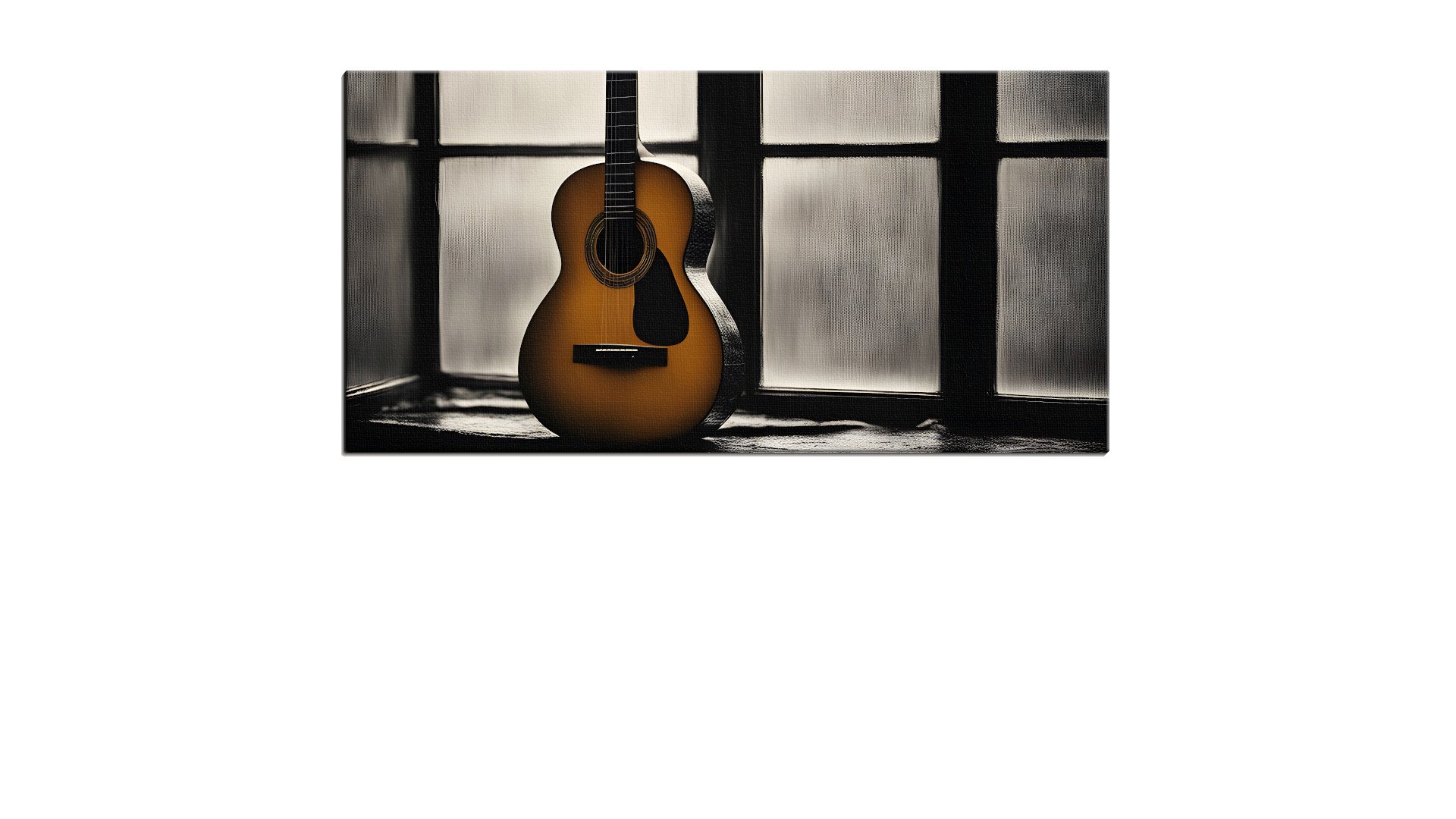 Lone Guitar waiting by the Window