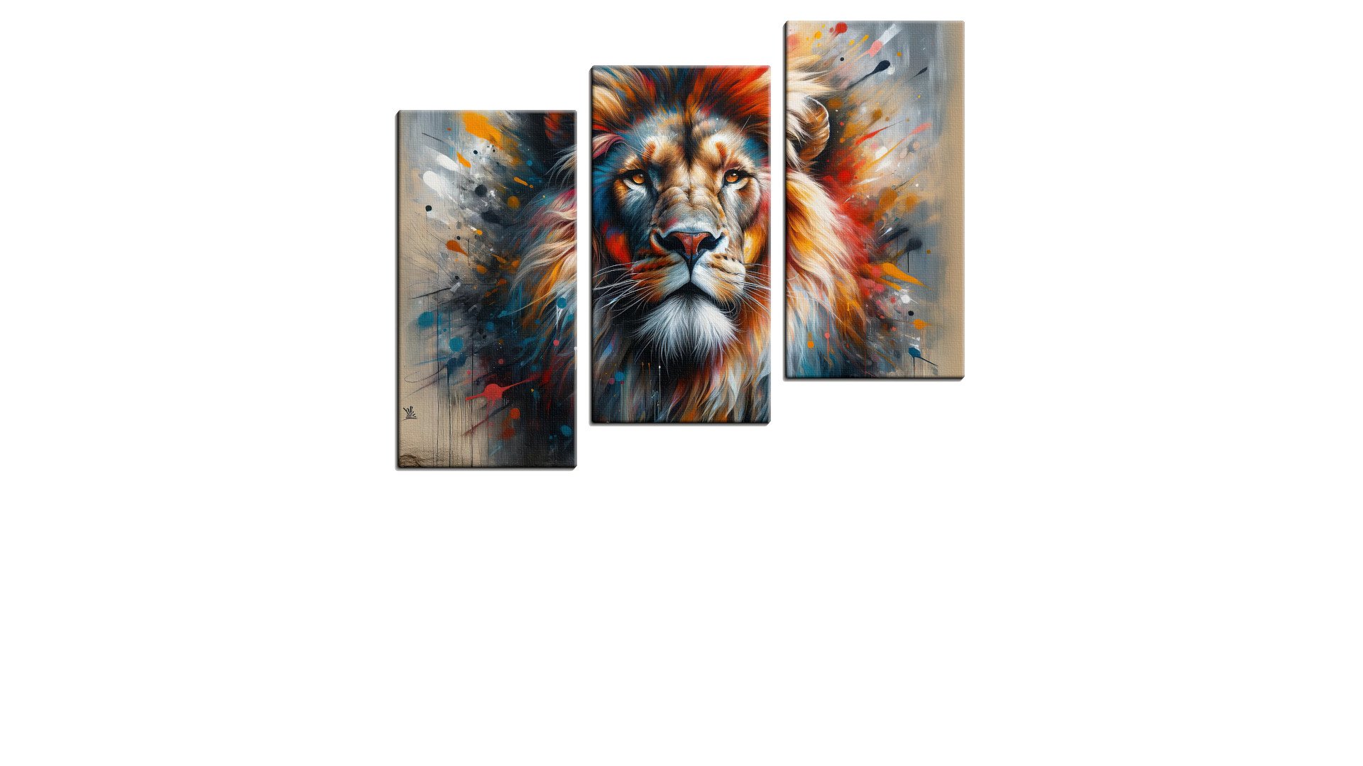 Striking Painting of a Lion