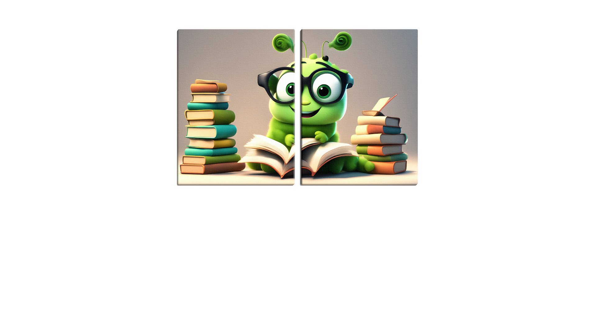 Clever Caterpillar in the Library