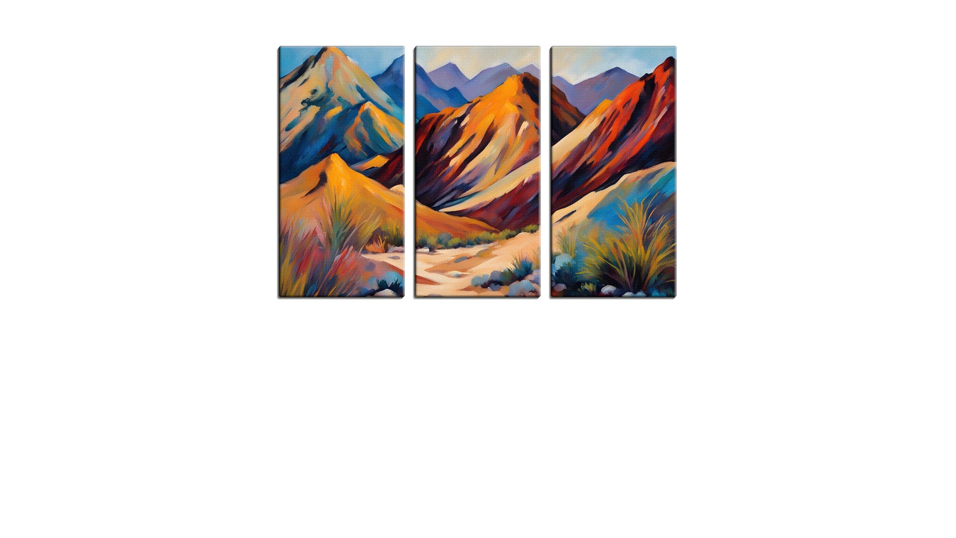 Pastel Version of a Mountain Path