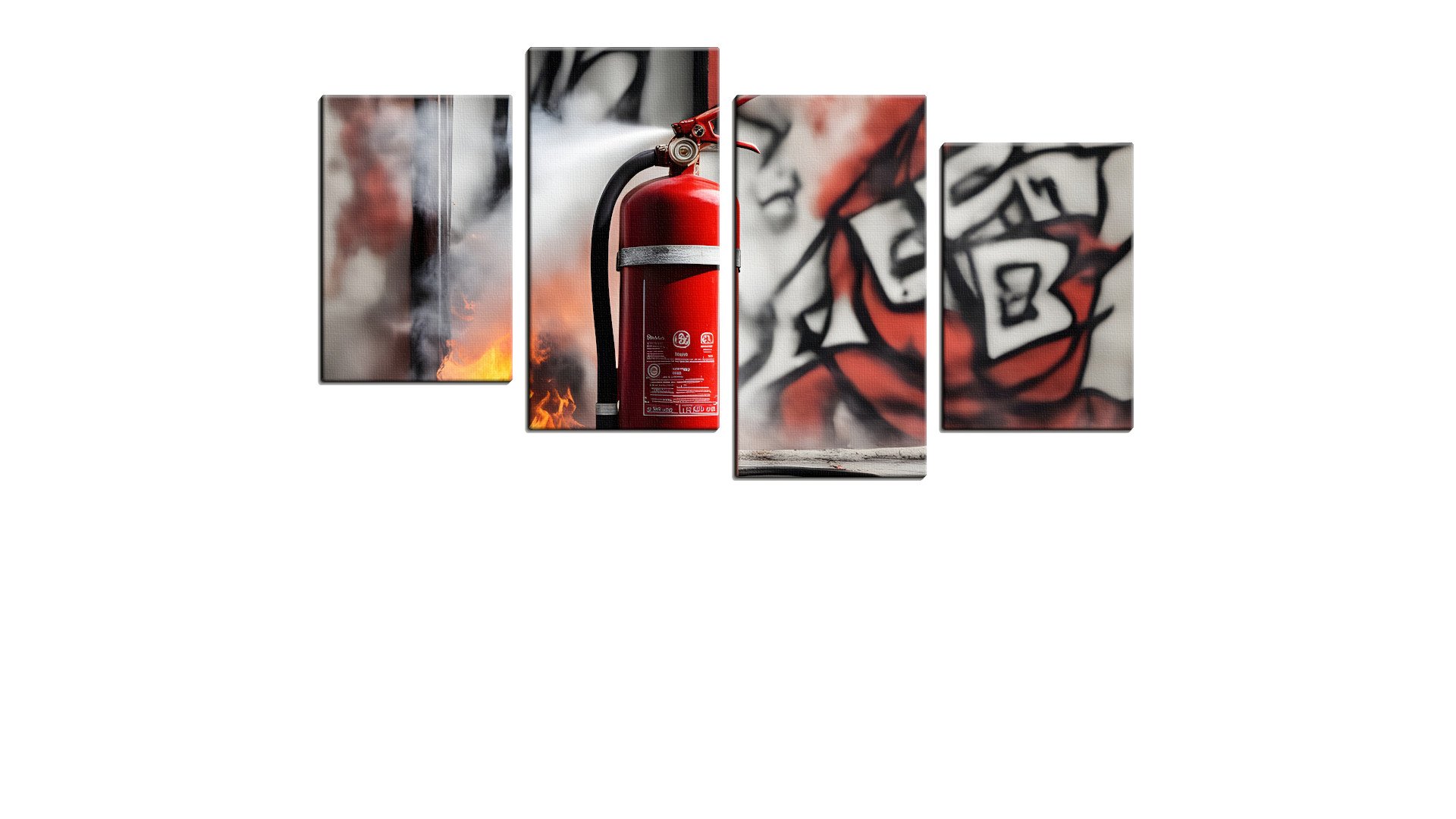 Fire Extinguisher Putting Fire Away