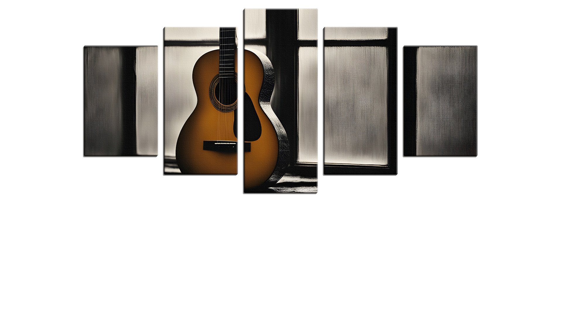 Lone Guitar waiting by the Window