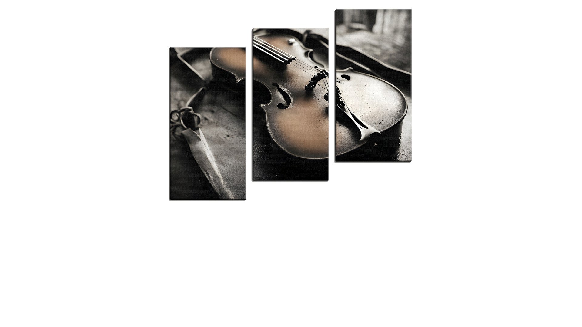 Vintage Violin amongst Ruins