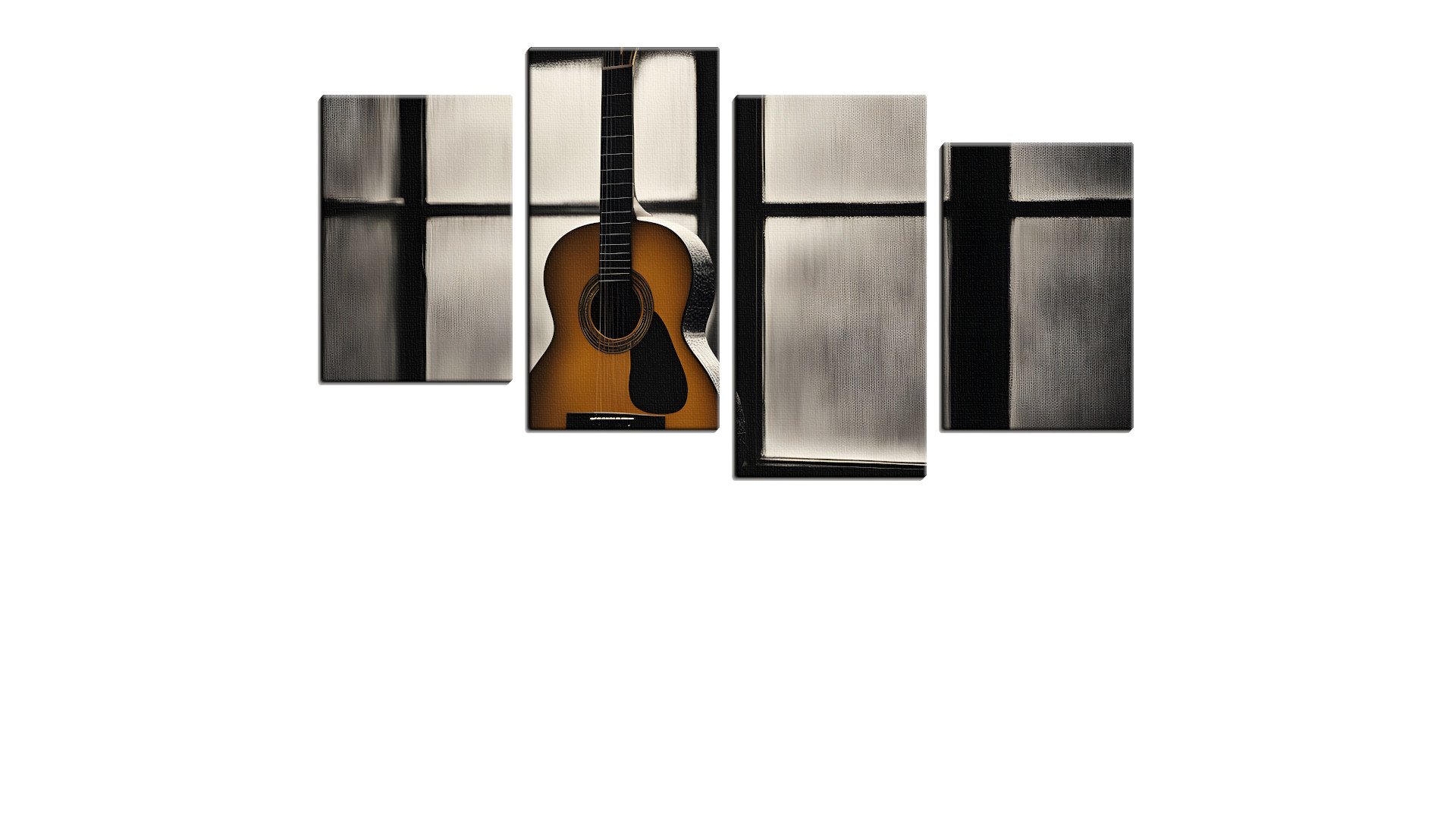 Lone Guitar waiting by the Window