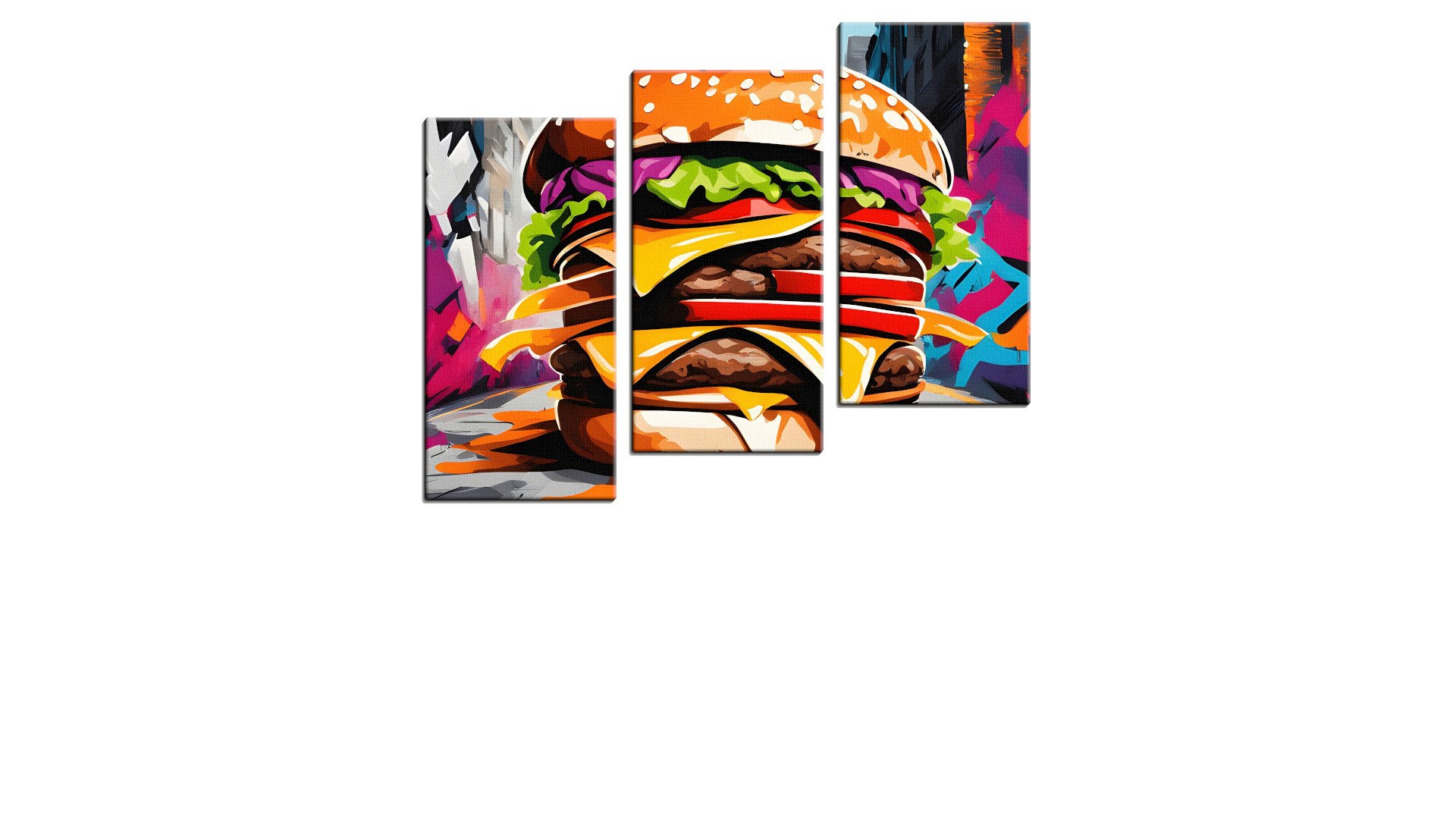 Bold Street Art Multistack Burger