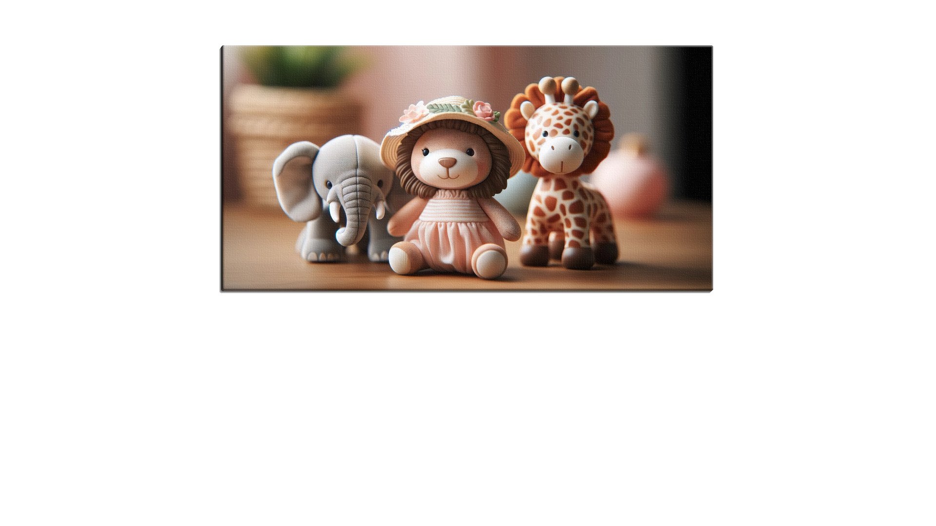 Doll with an Elephant and Giraffe
