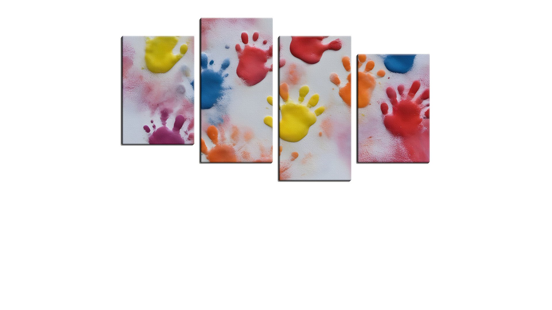 Monster Kids Painting by Hand