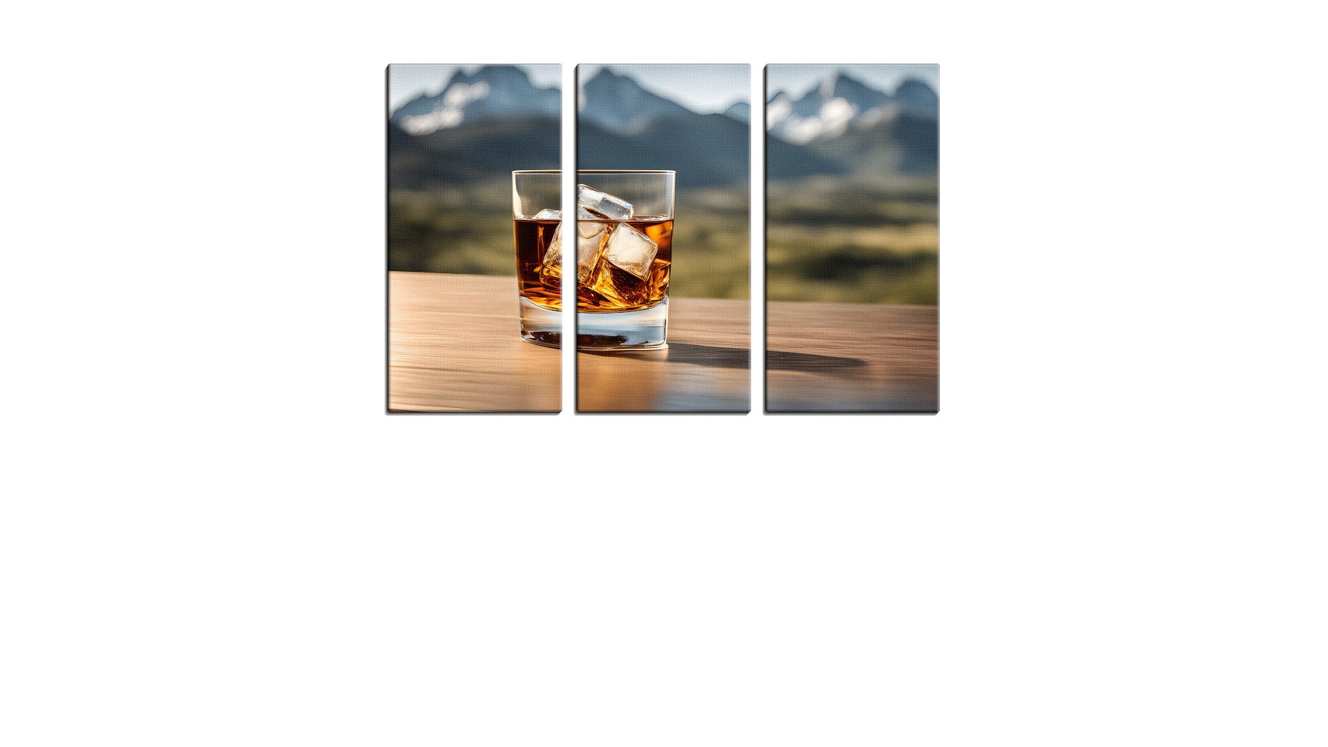Lonely Glass of Whisky by the Mountains