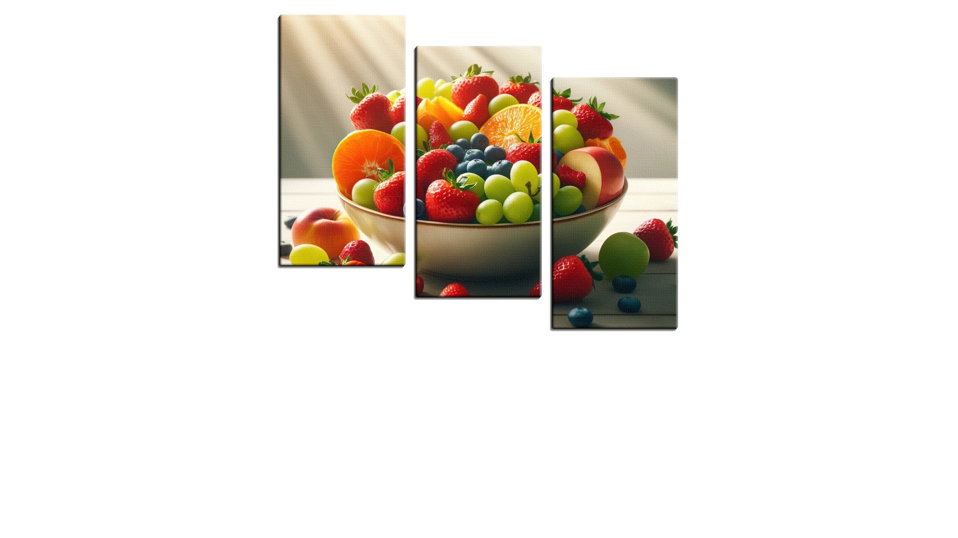 Sunlit Bowl of Bright Fruits