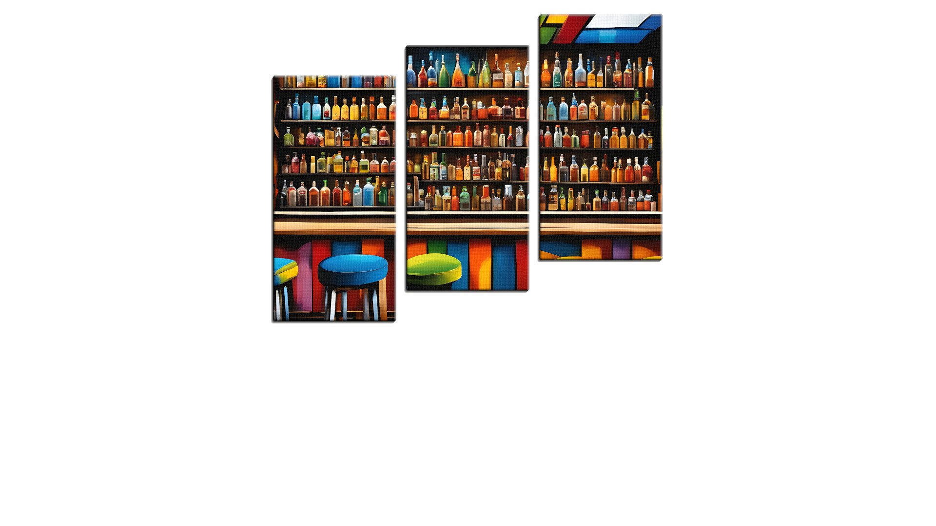 Brightly Coloured Bar