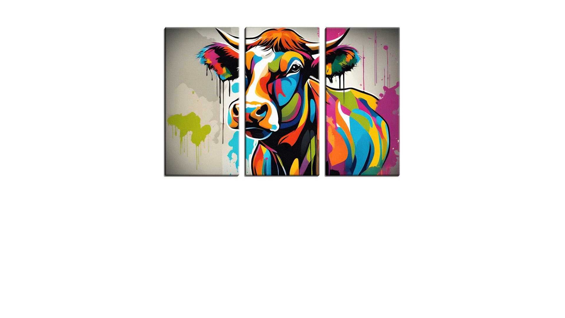 Colorful Highland Cow