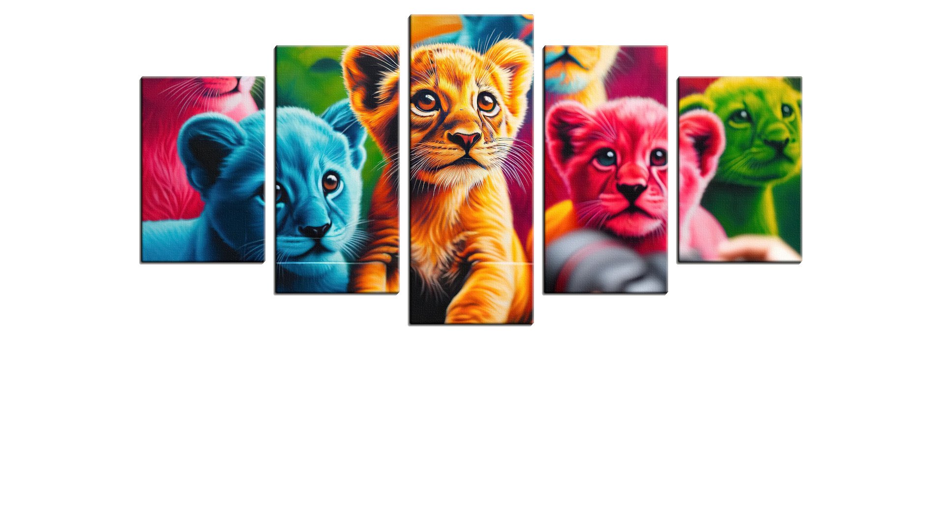 Trio of Lion Cubs