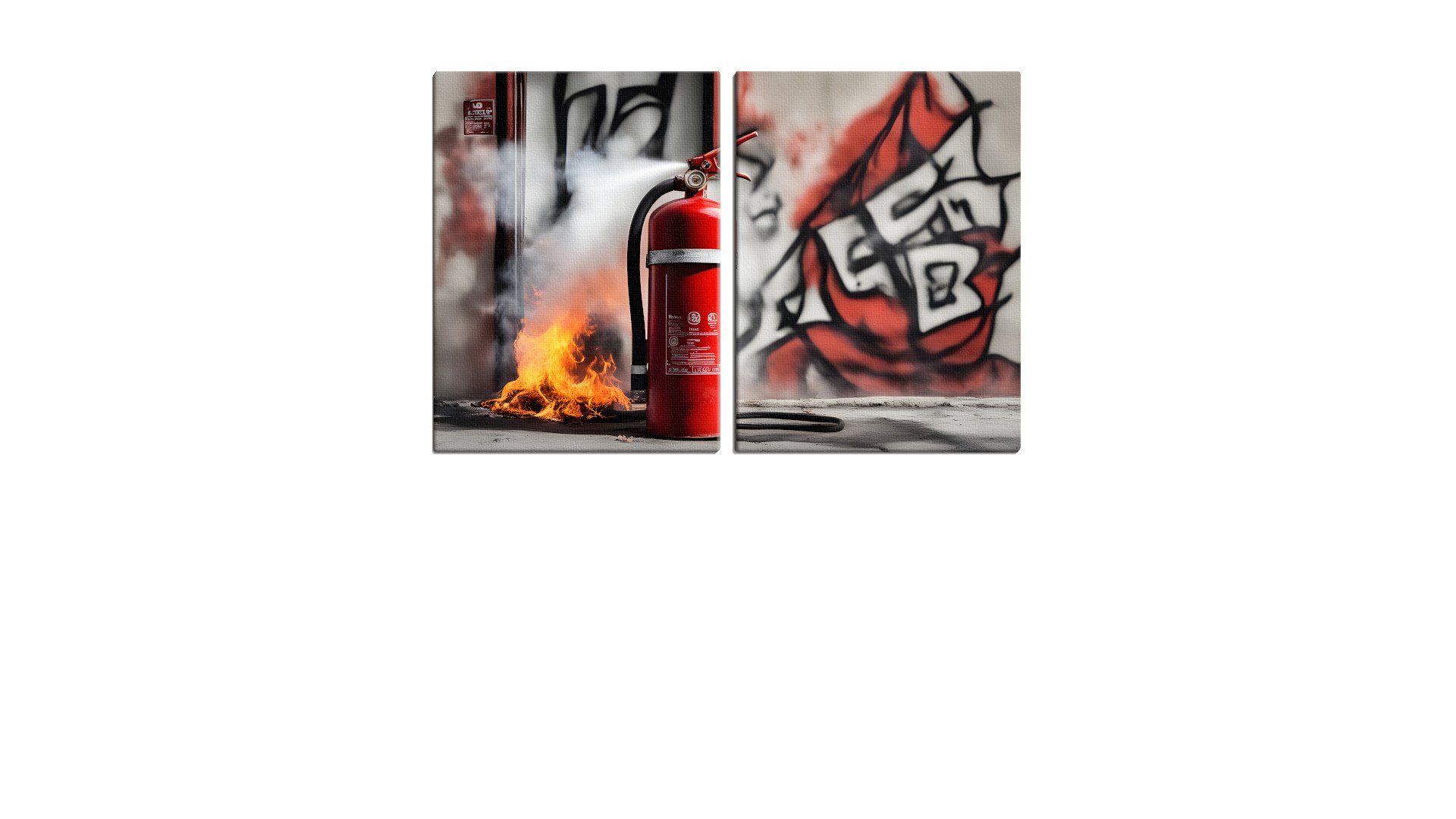 Fire Extinguisher Putting Fire Away