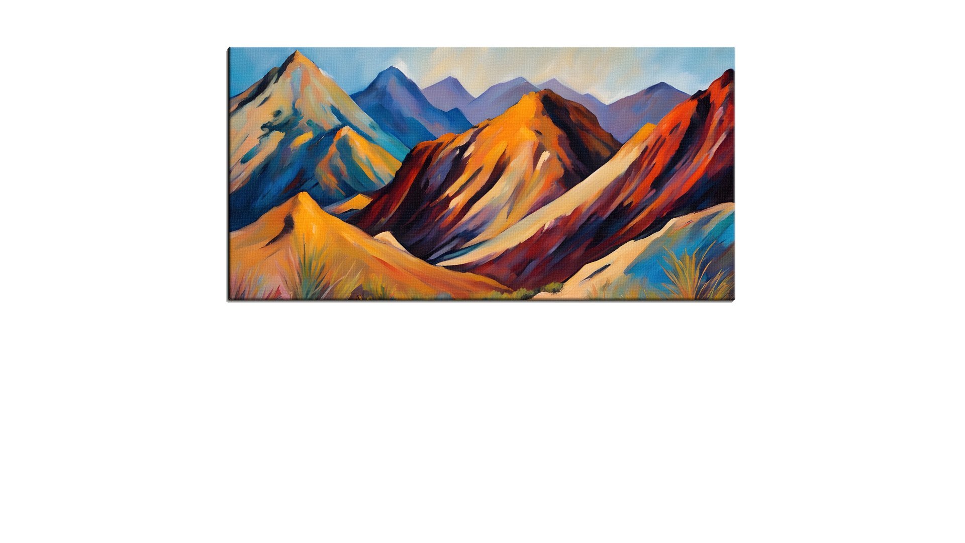 Pastel Version of a Mountain Path