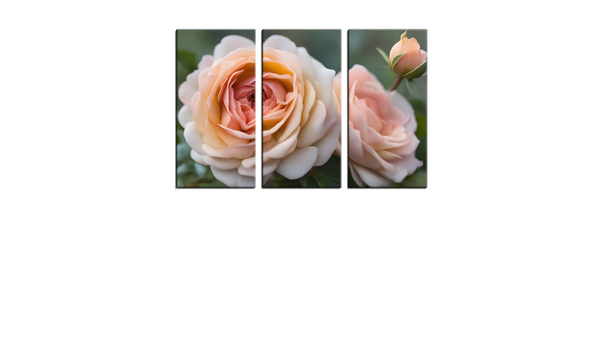 Few Pink Roses in Bloom
