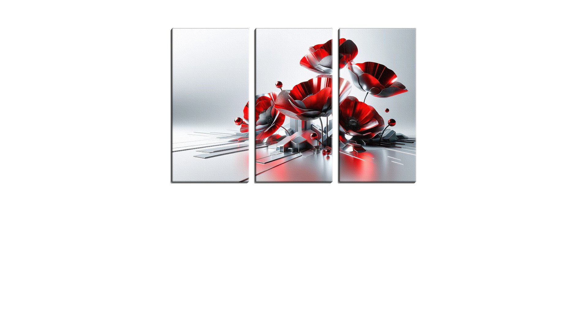 Steel Representation of Poppies