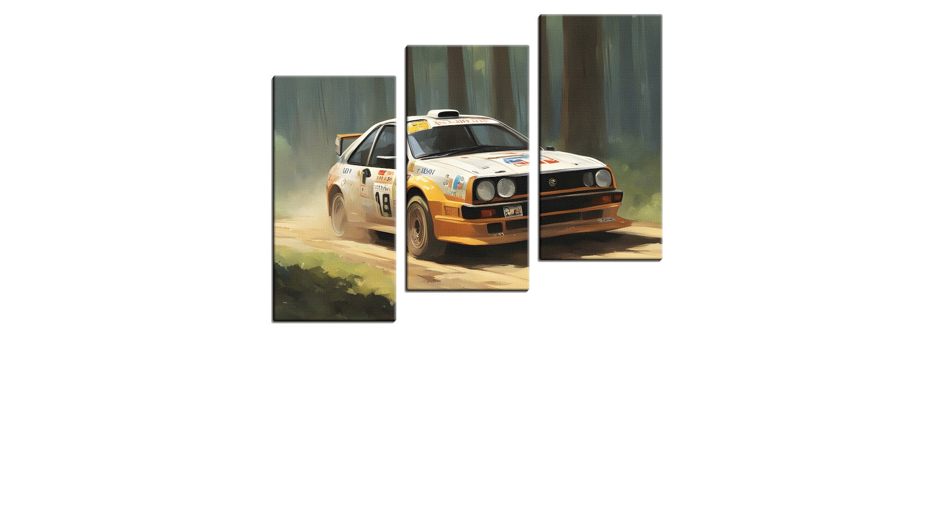 Yellow Off-Road Rally Car
