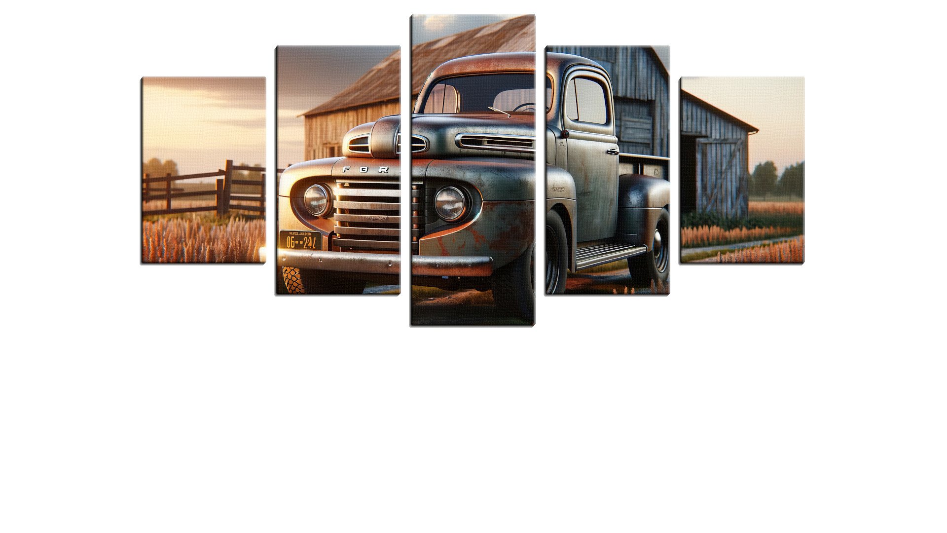 Fictional Classic Farmer Pickup Truck