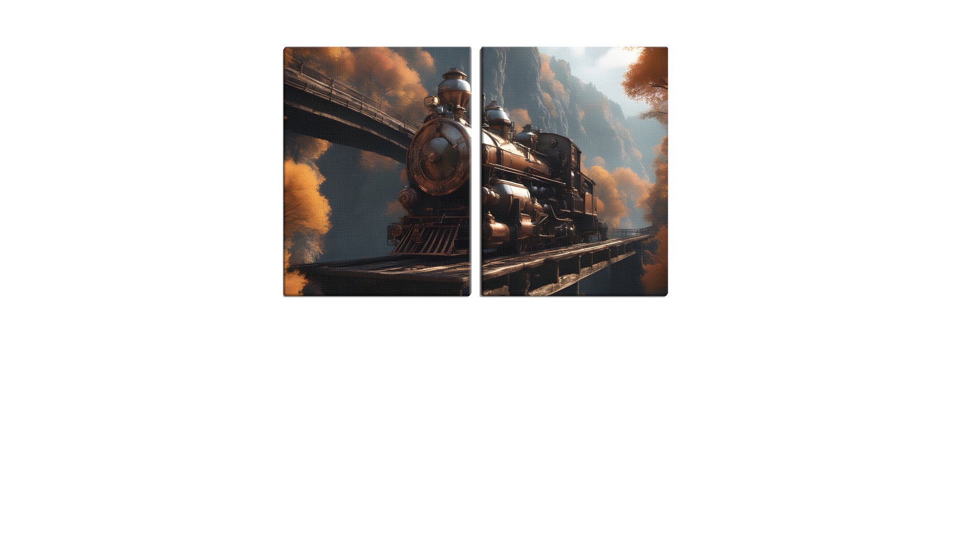 Steam Locomotive in the Hills