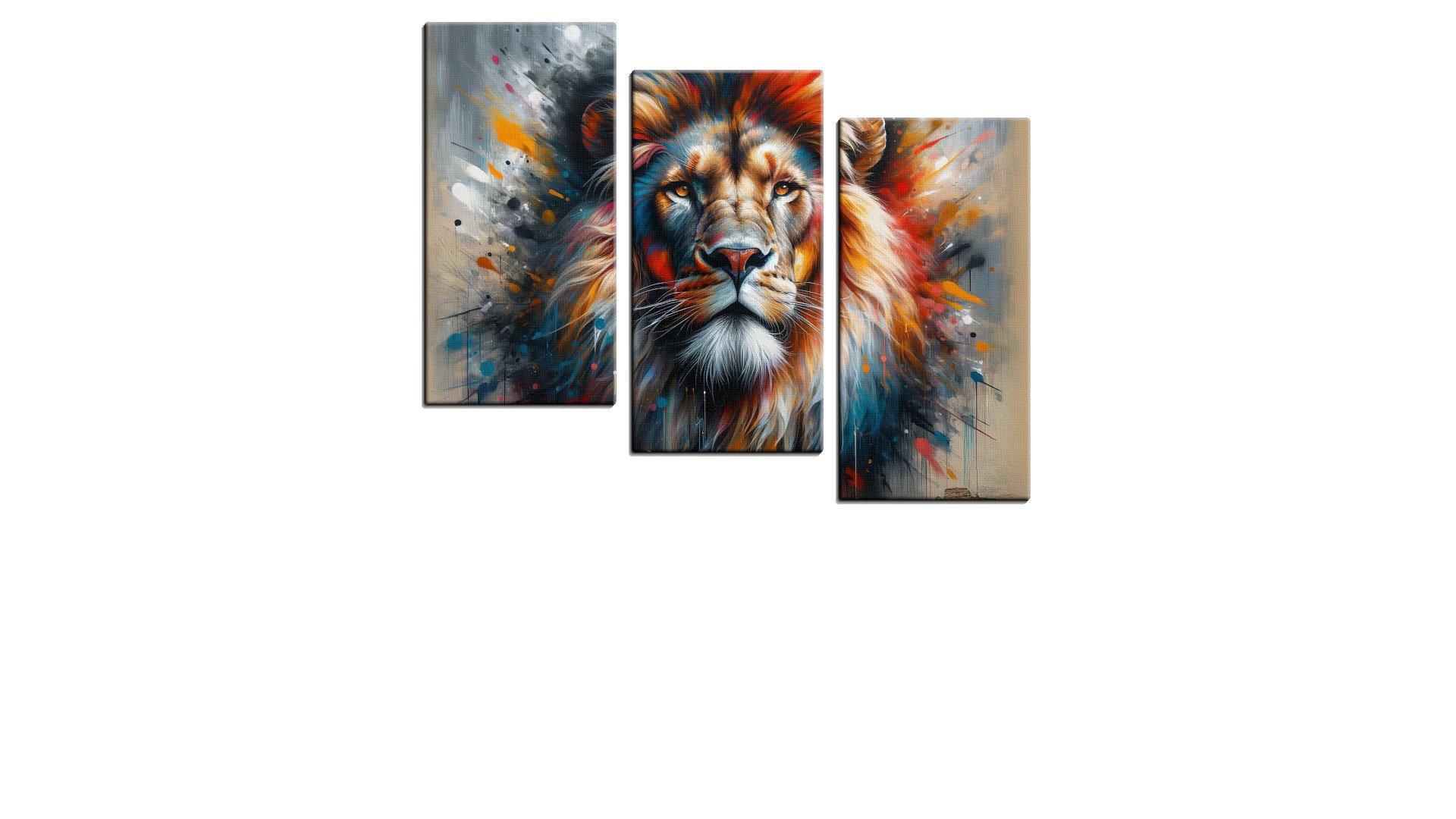 Striking Painting of a Lion