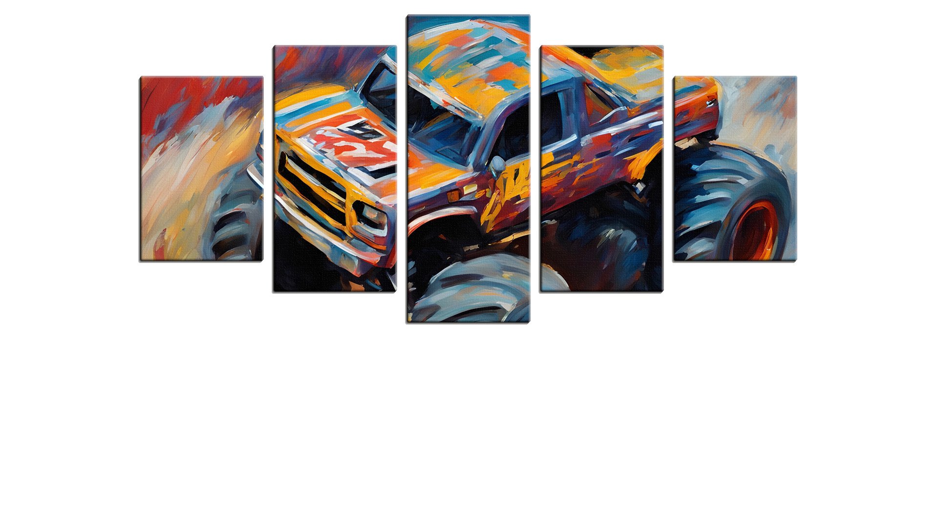 Colourful Artwork Monster Truck