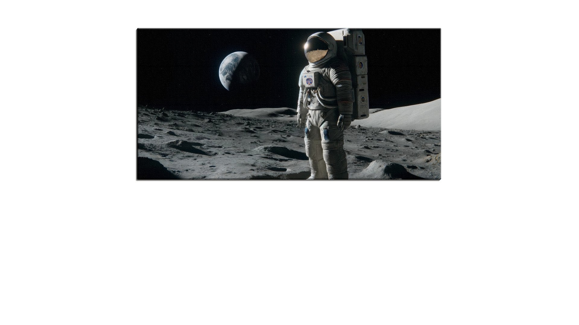 Lone Astronaut on the Moon