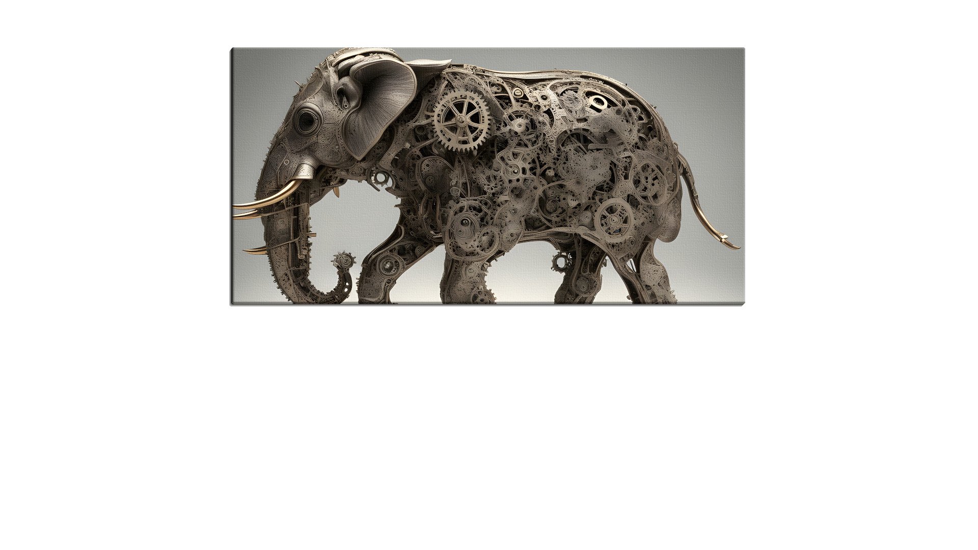 Mechanical Elephant Stamping its Foot