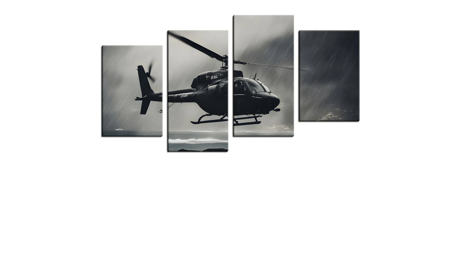 Black Helicopter near the Coast