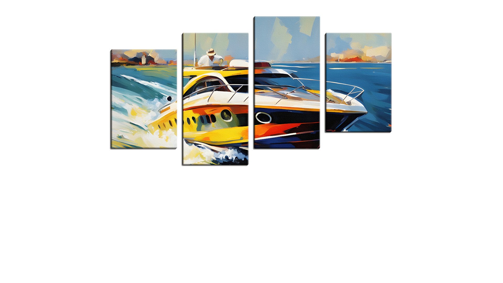 Colourful and Rapid Speedboat