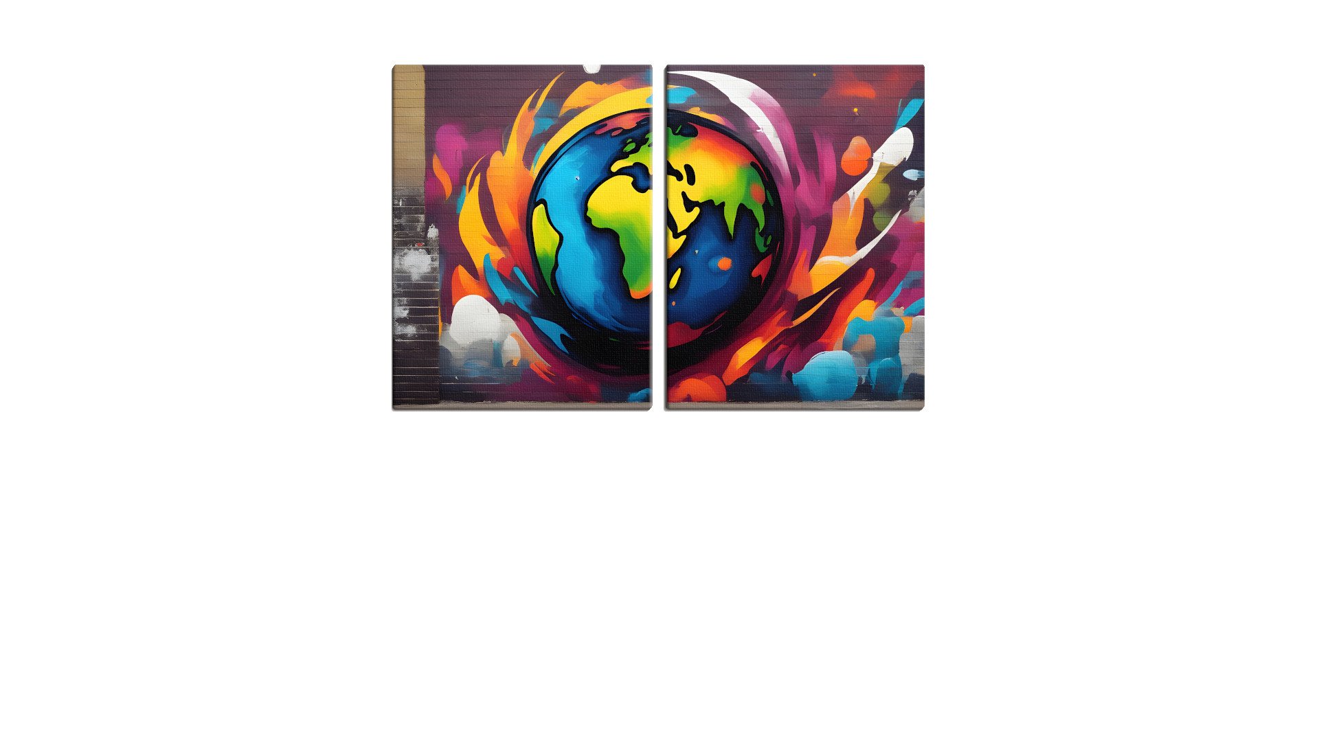 Deep-Coloured World Map