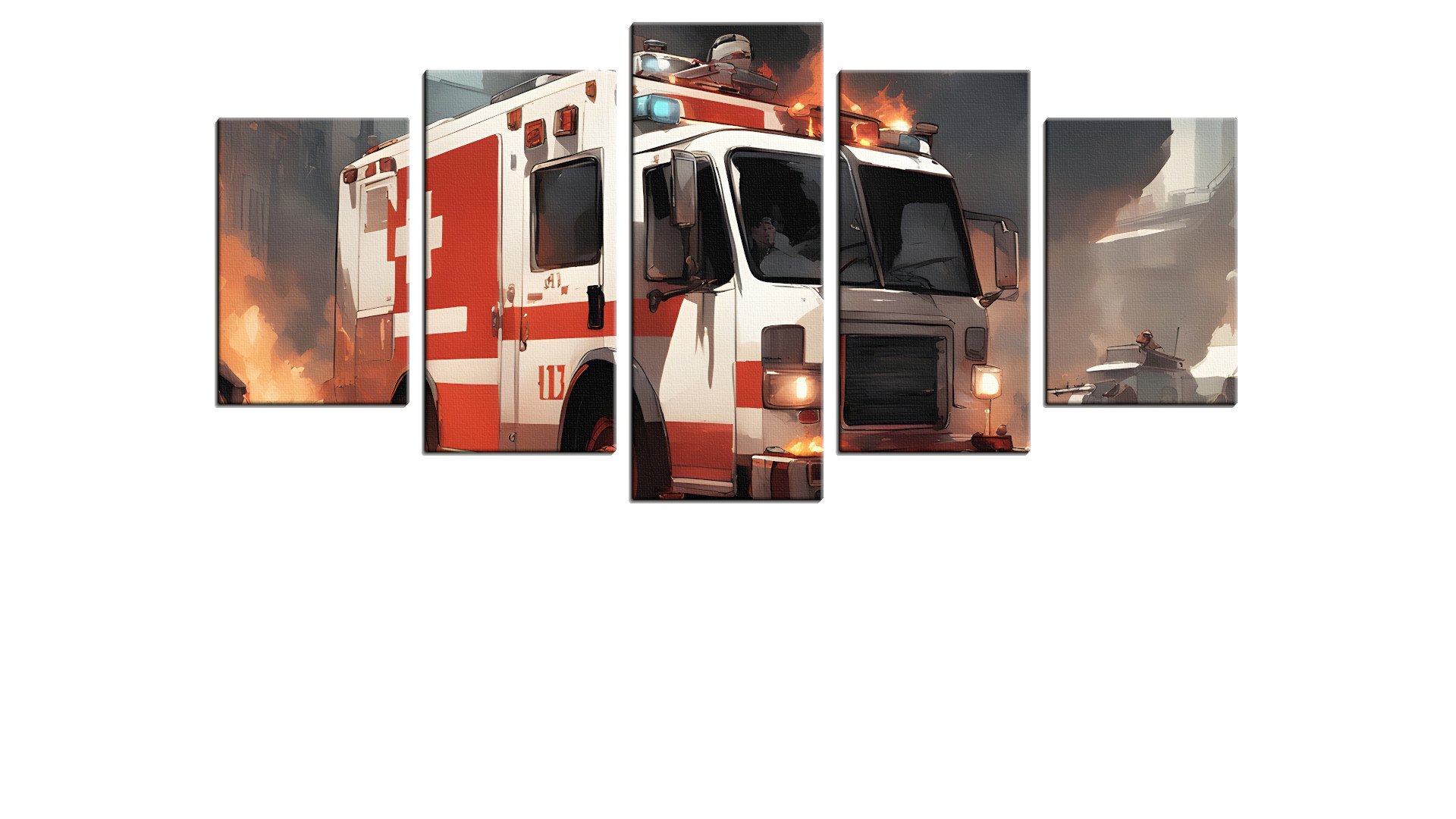 Red Cross Bus Under Fire