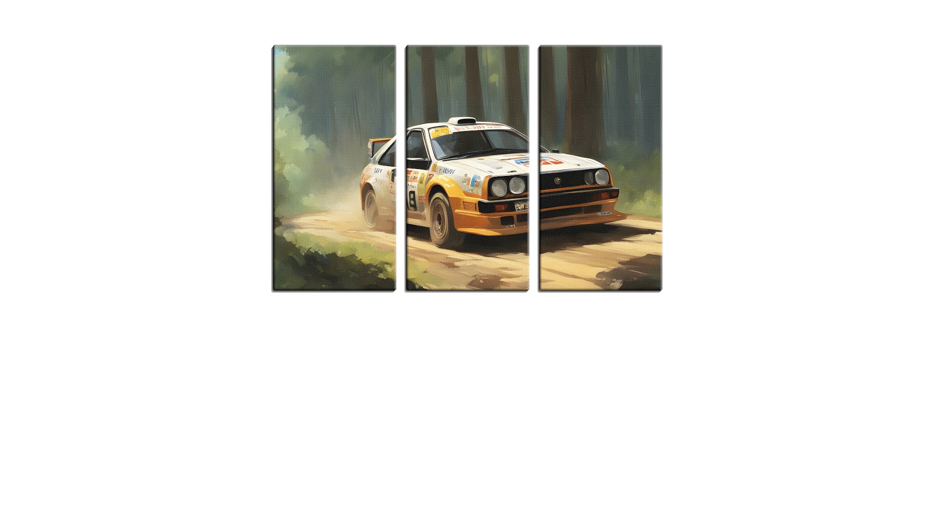 Yellow Off-Road Rally Car