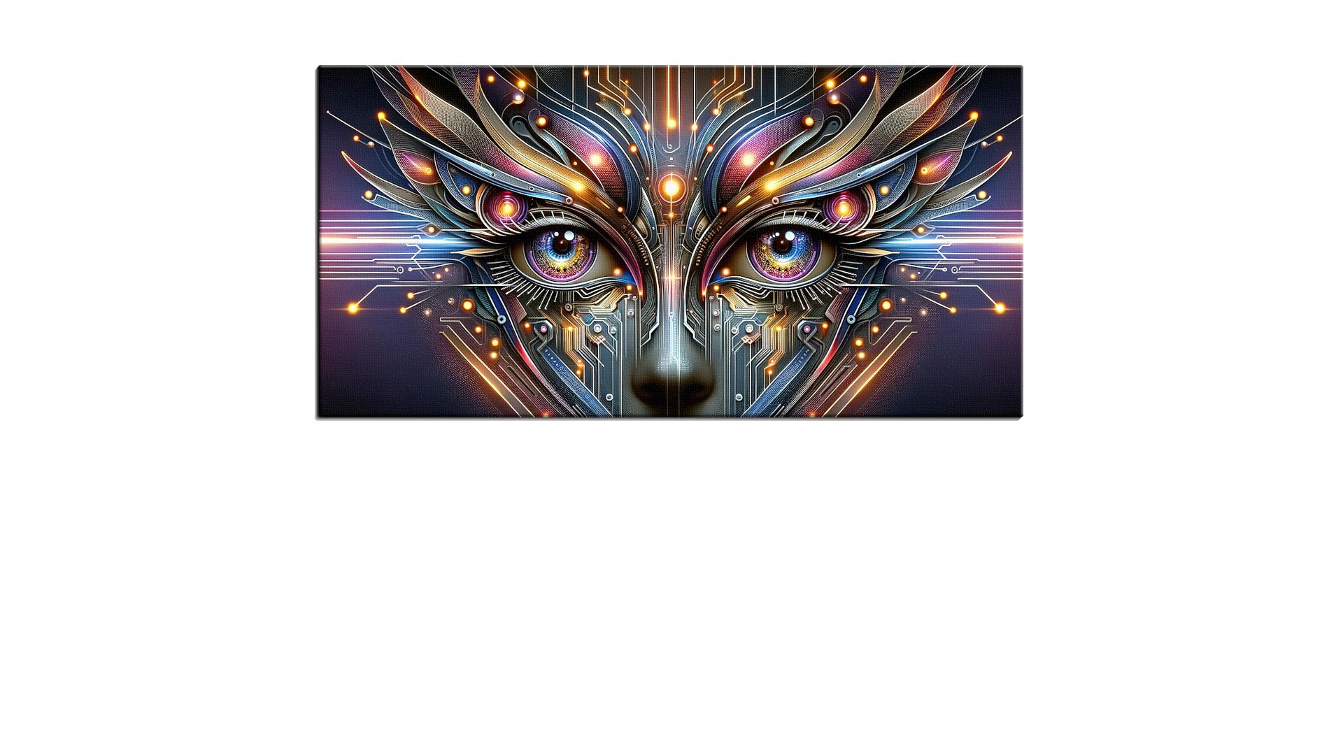 Metallic Set of Piercing Eyes