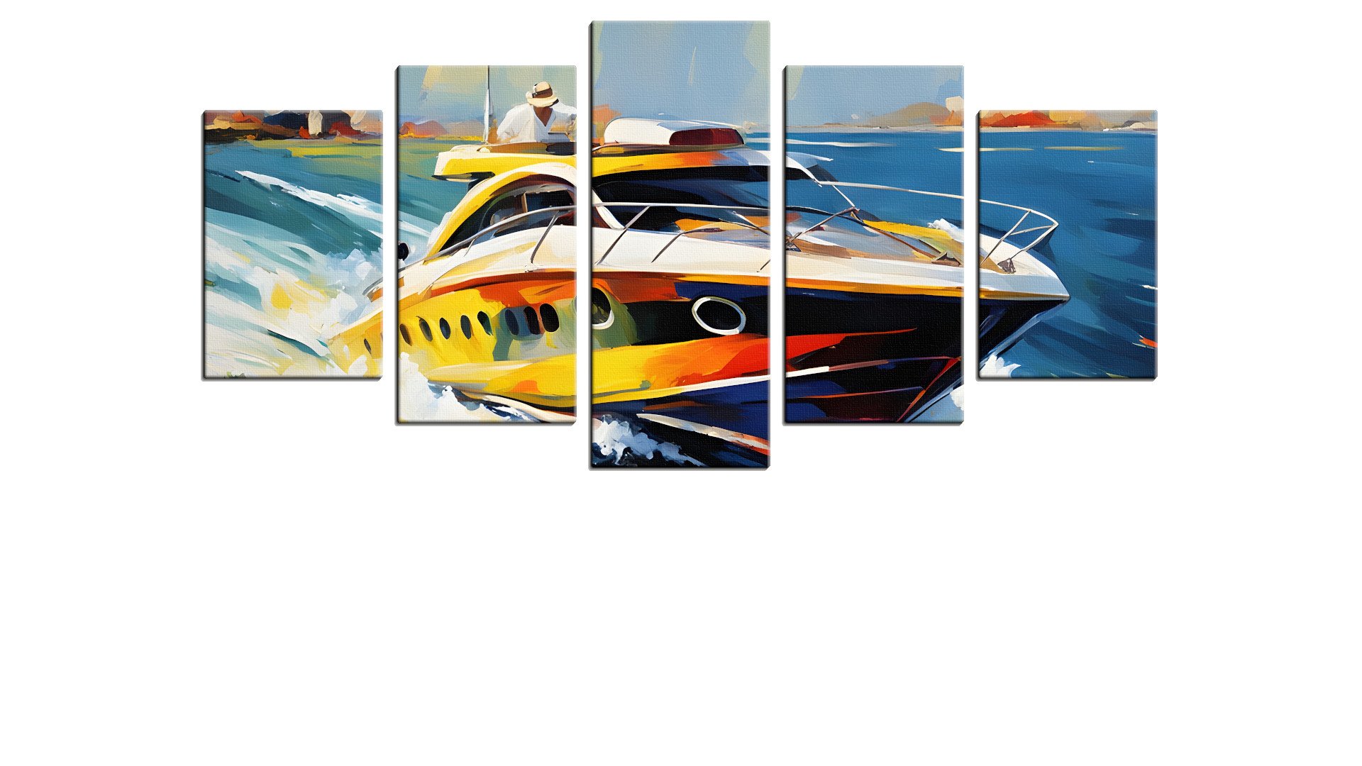 Colourful and Rapid Speedboat