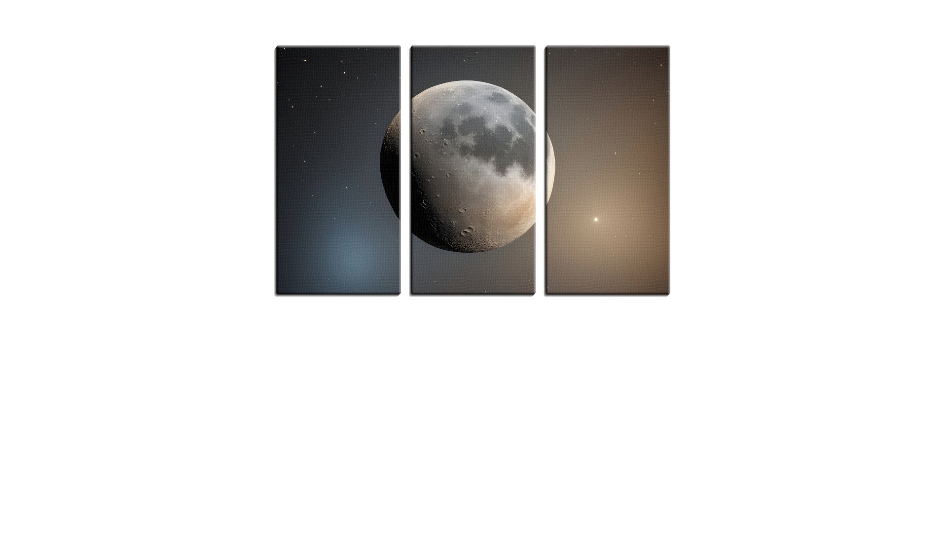 Lone Shot of the Moon on a Clear Night