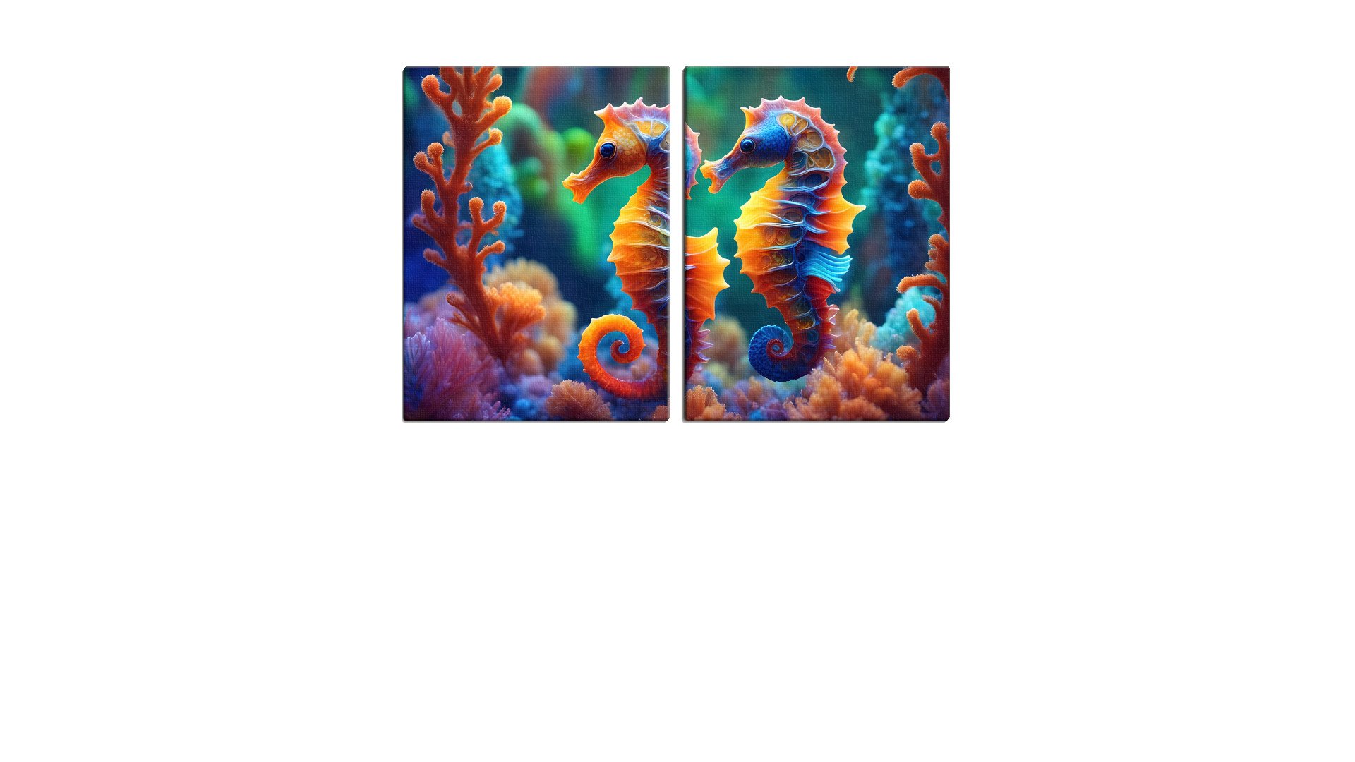 Pair of Serious Seahorses