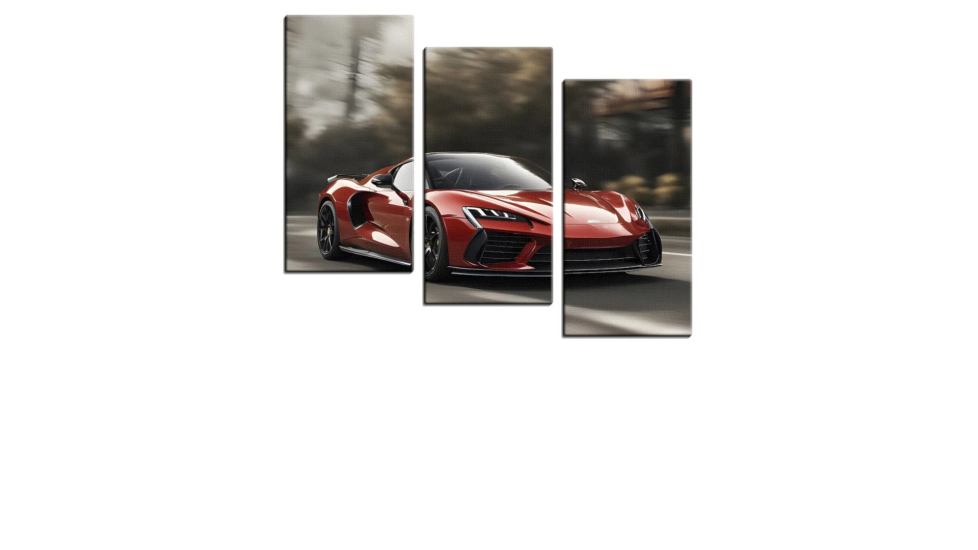 Ruby Red Sports Car